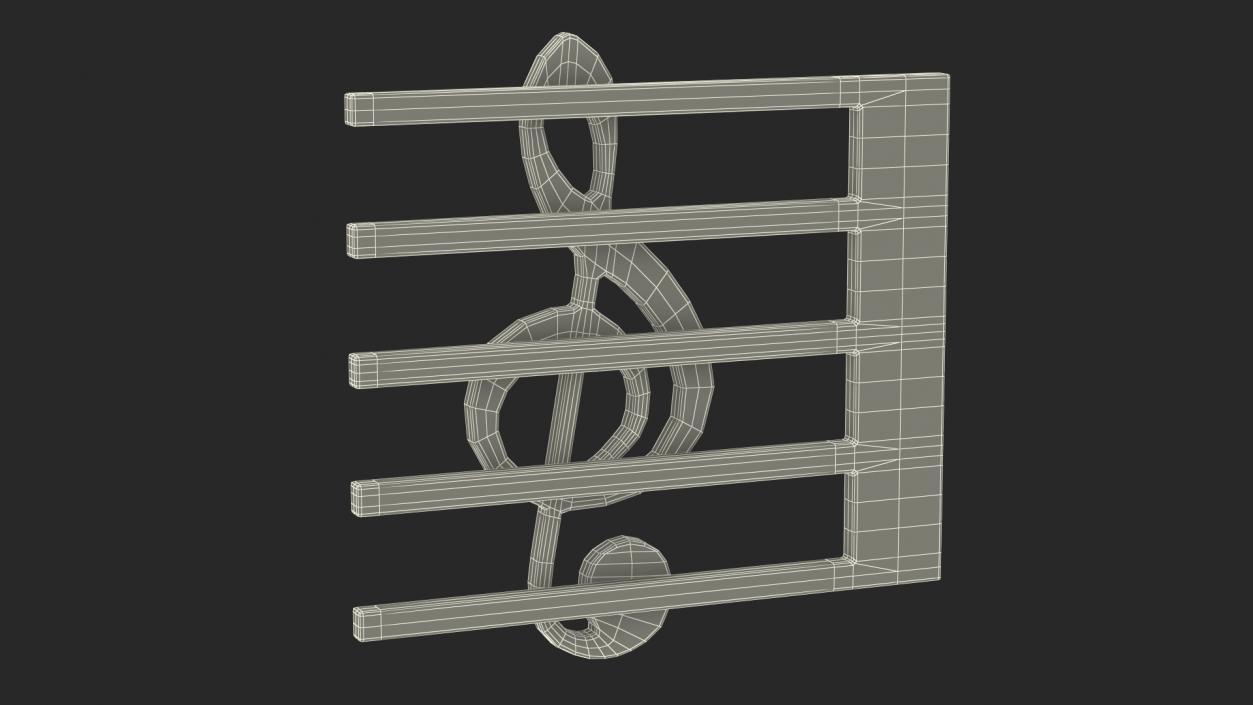 Musical Score Emoji 3D model