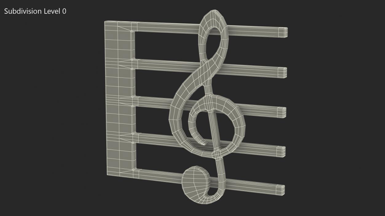 Musical Score Emoji 3D model