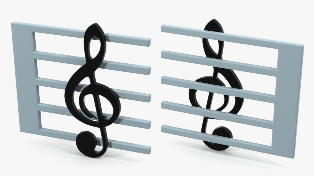 Musical Score Emoji 3D model