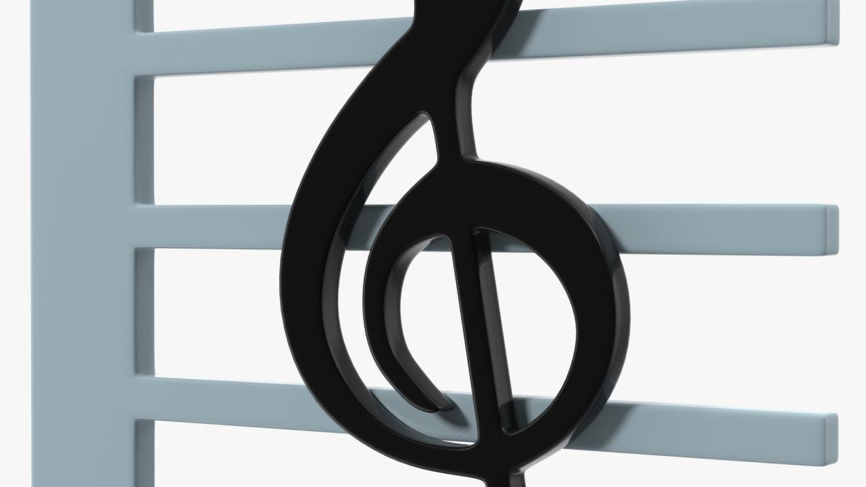 Musical Score Emoji 3D model