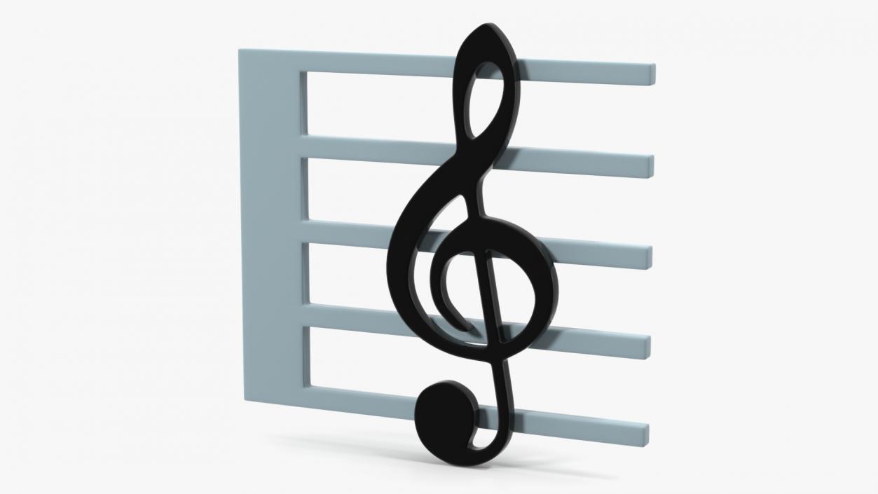 Musical Score Emoji 3D model