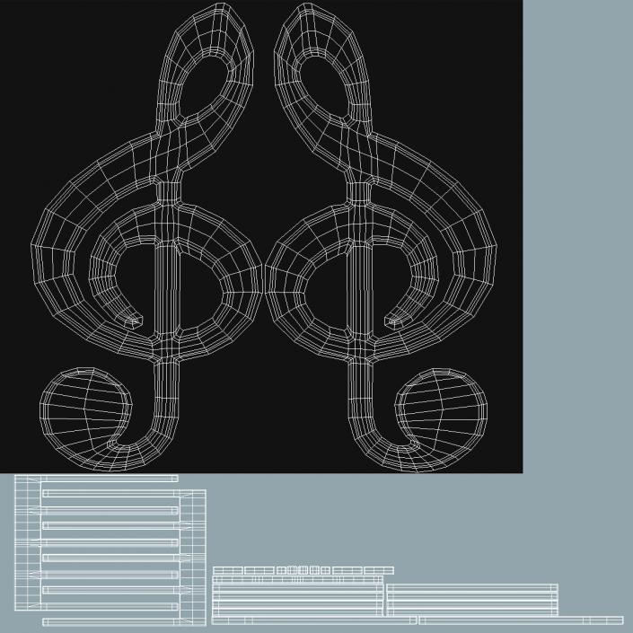 Musical Score Emoji 3D model