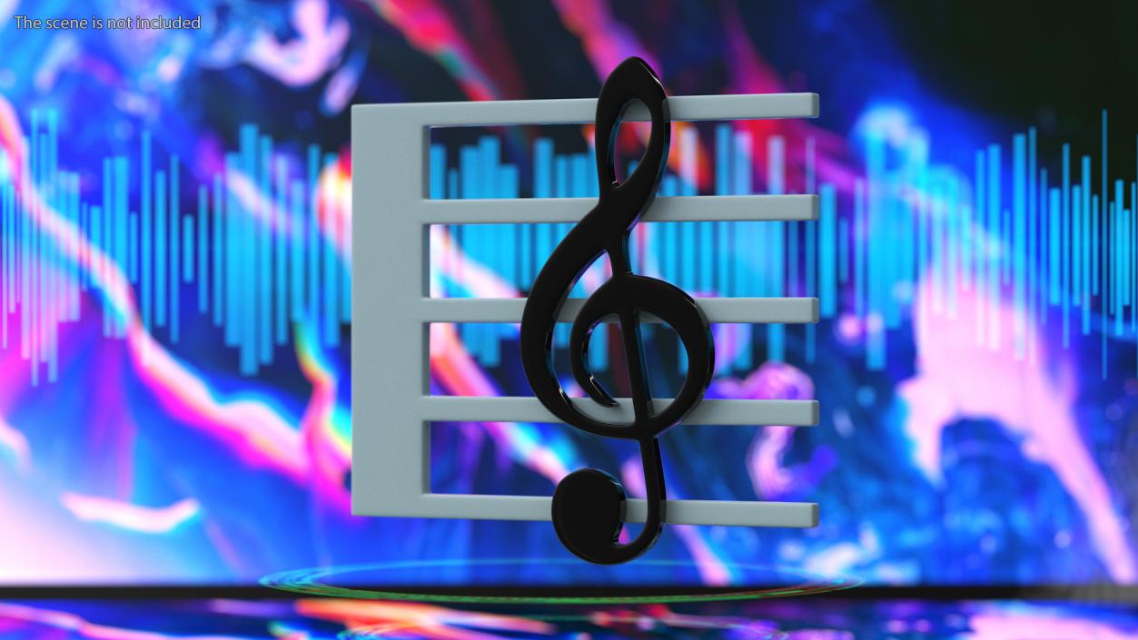 Musical Score Emoji 3D model