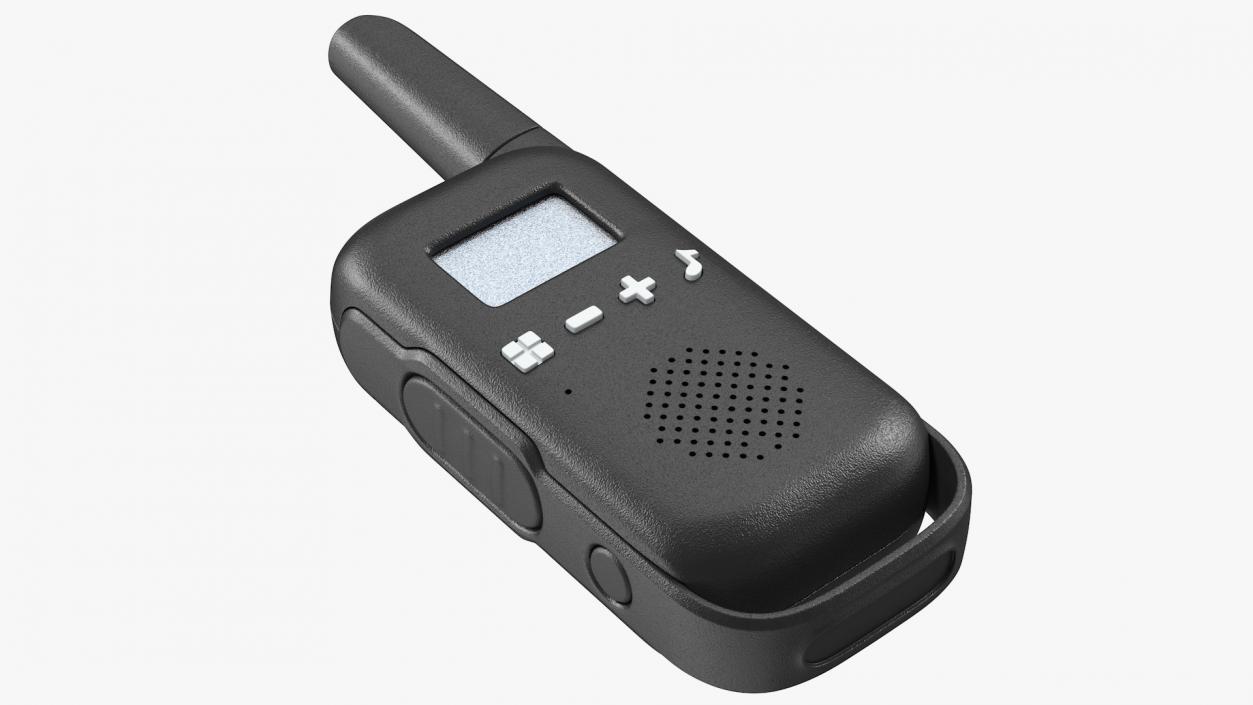 Black Walkie Talkie Portable Radio 3D model