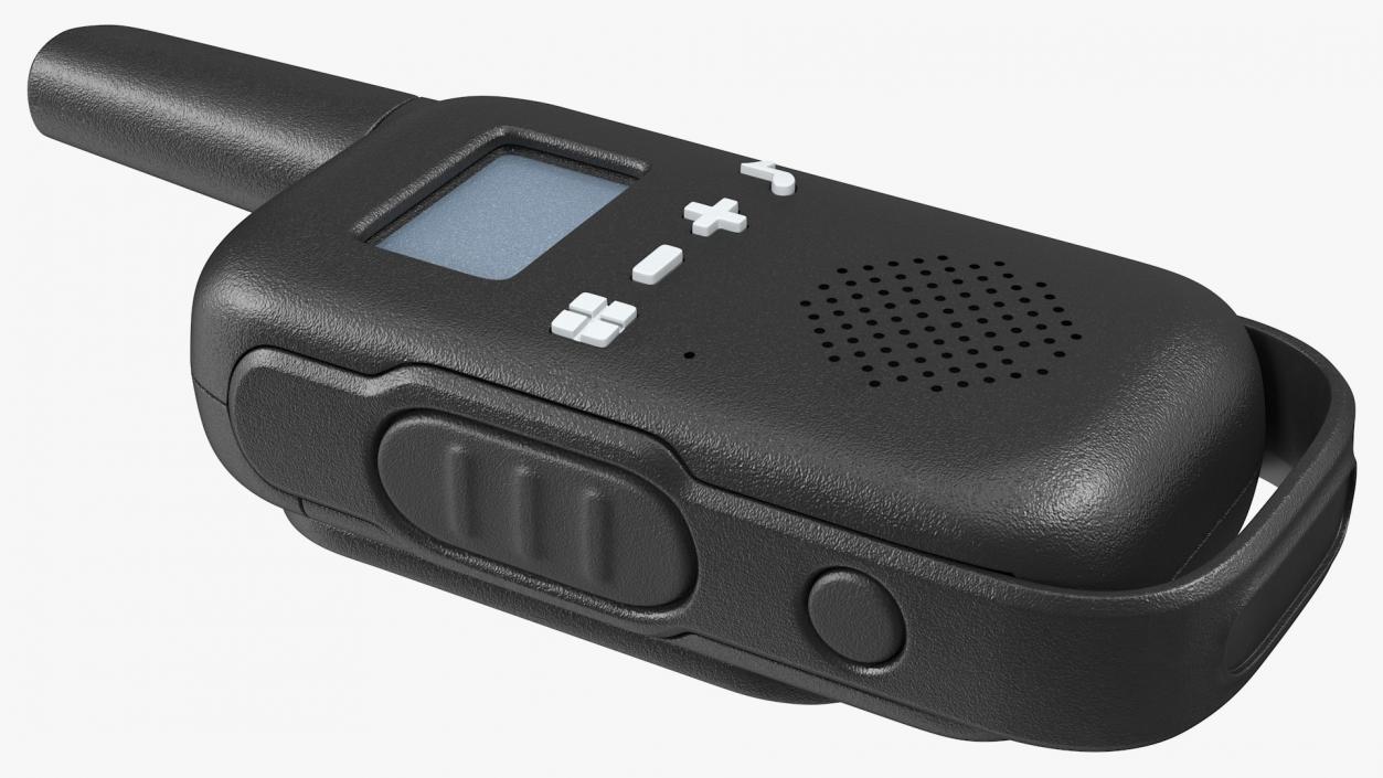 Black Walkie Talkie Portable Radio 3D model