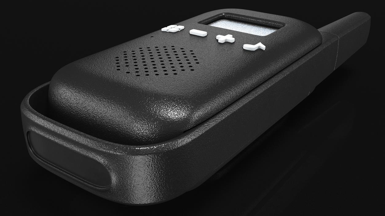 Black Walkie Talkie Portable Radio 3D model