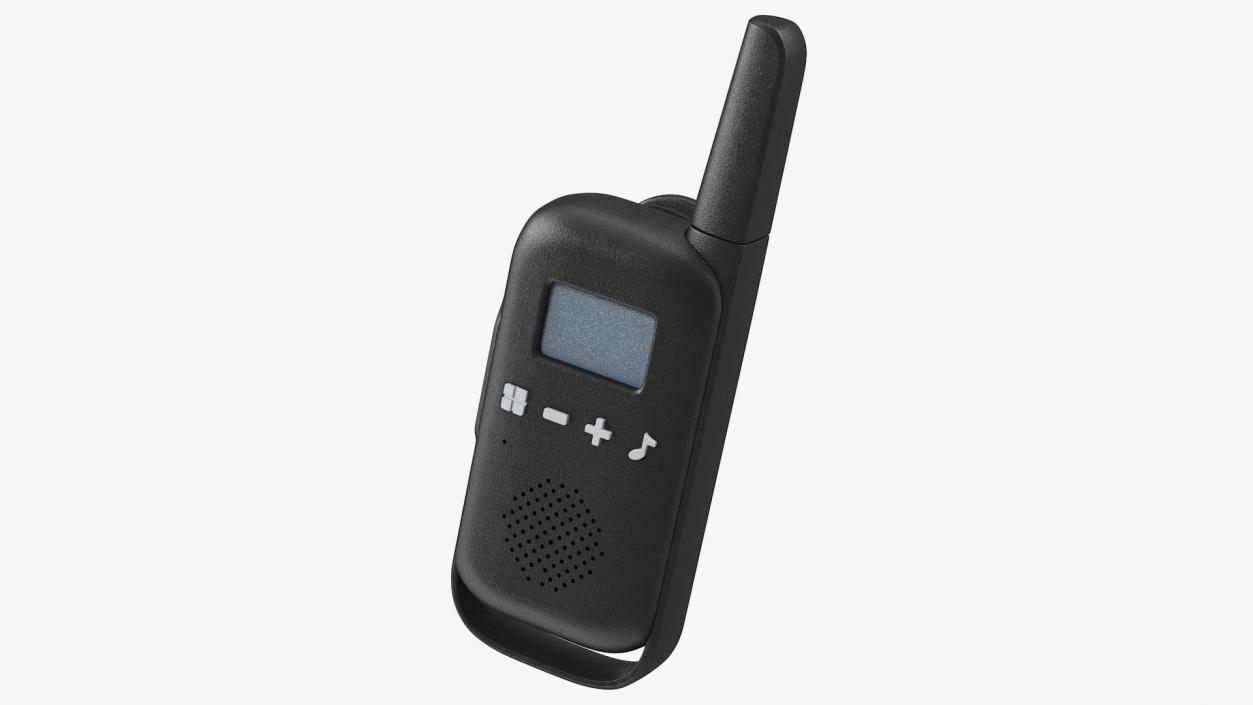 Black Walkie Talkie Portable Radio 3D model