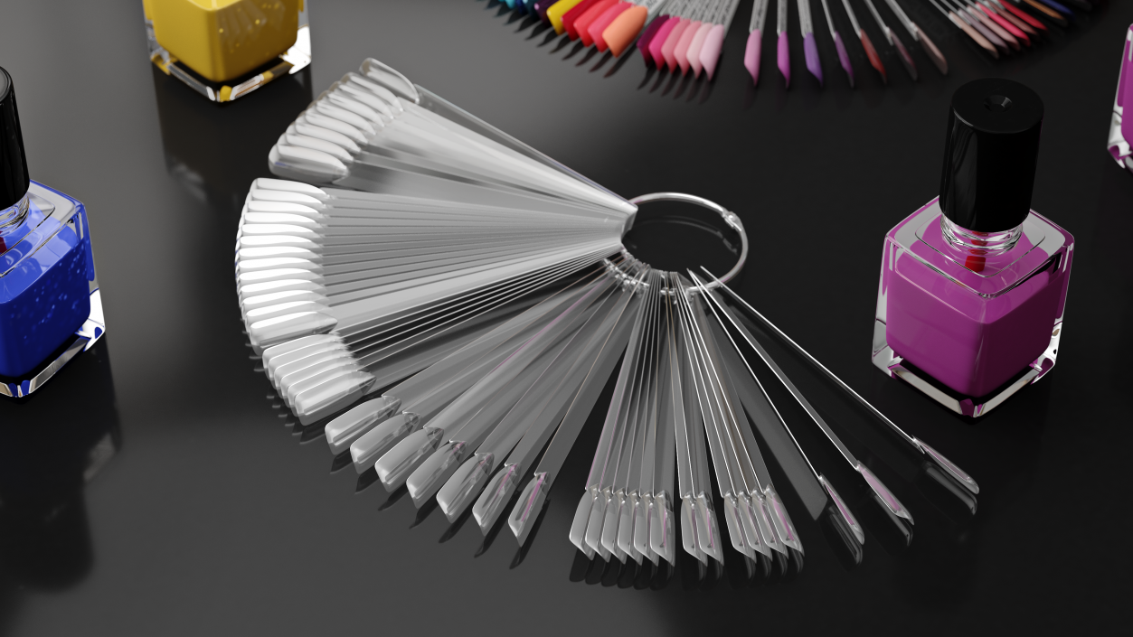 Fan Nail Display Palette 3D model