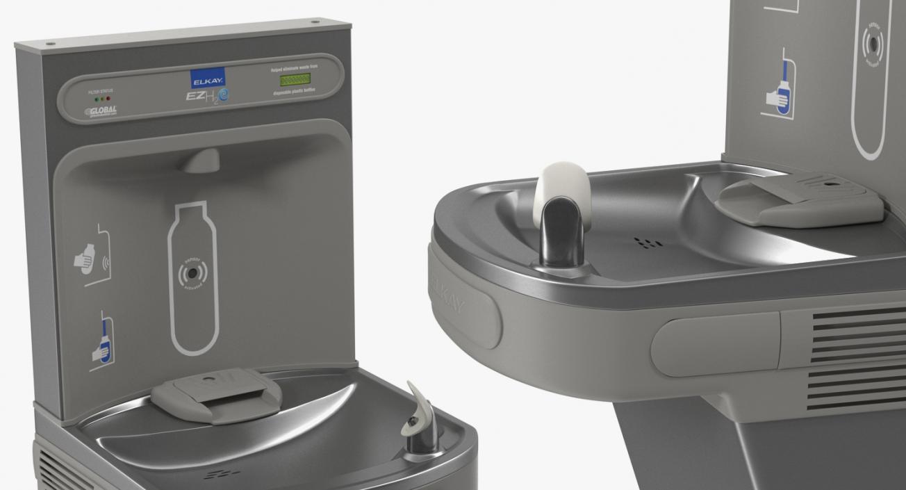 3D Drinking Fountains Collection 3