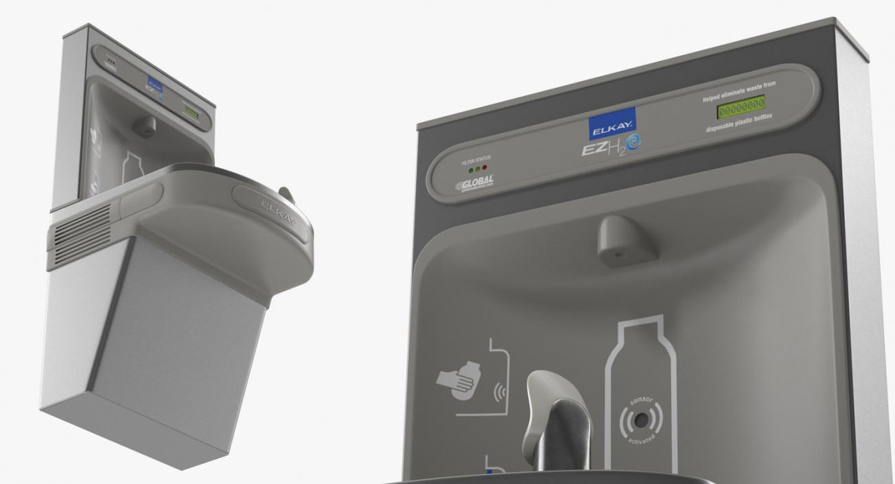 3D Drinking Fountains Collection 3