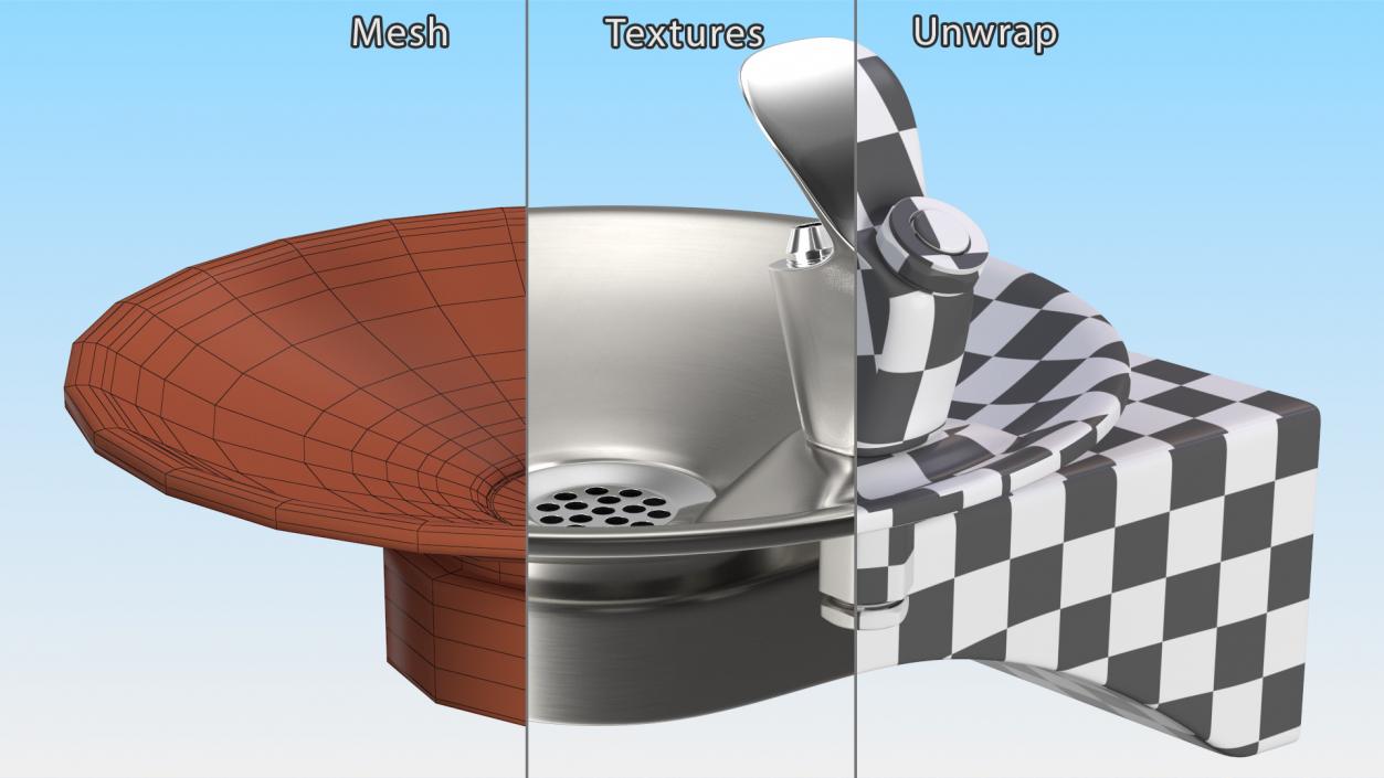 3D Drinking Fountains Collection 3