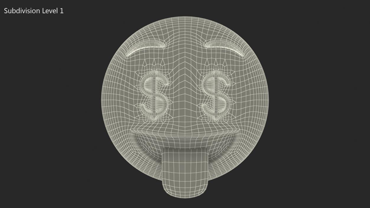 3D Money Face Emoji