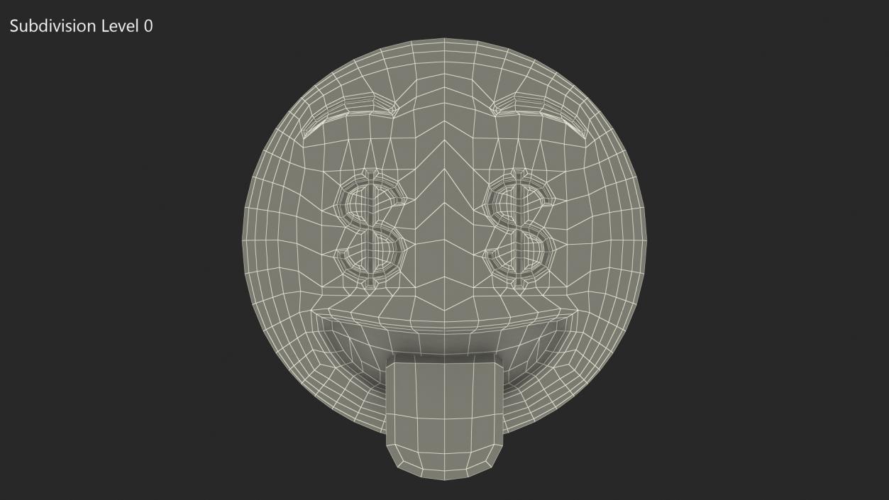 3D Money Face Emoji