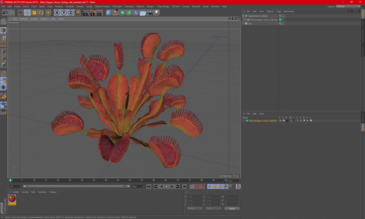 Red Dragon Venus Flytrap 3D model