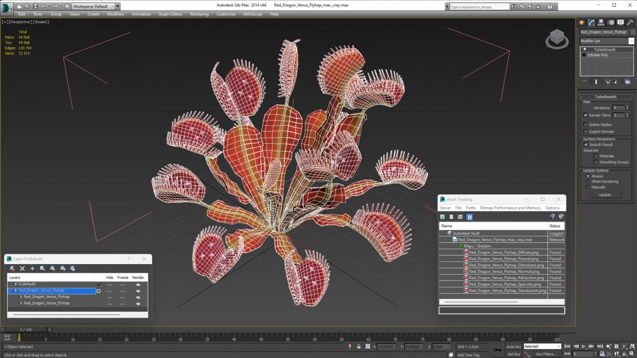 Red Dragon Venus Flytrap 3D model