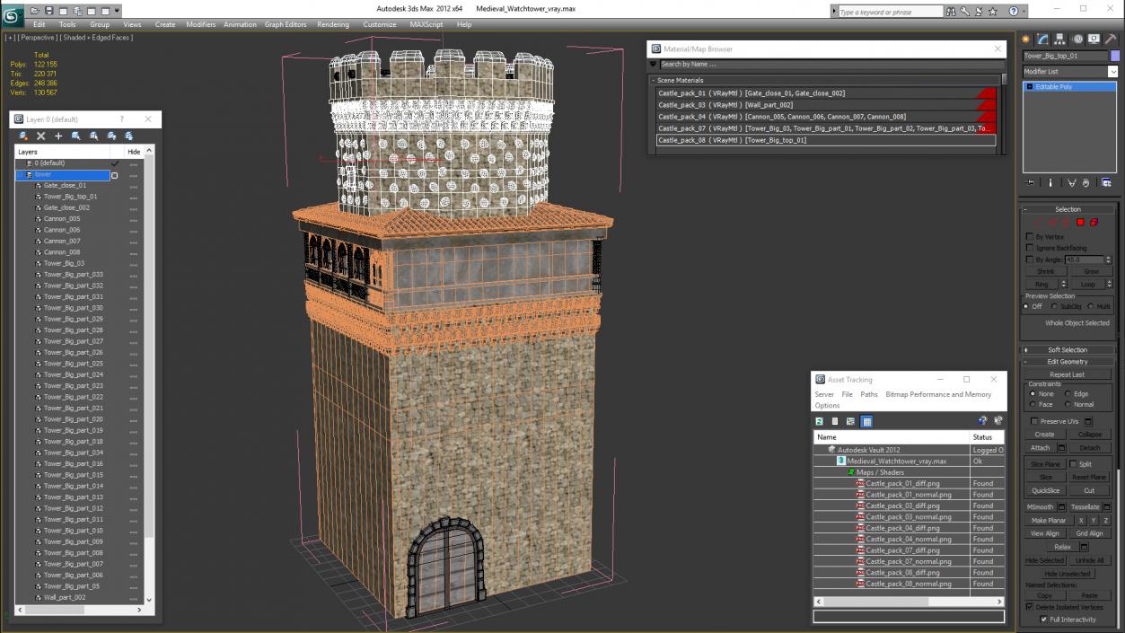 Medieval Watchtower 3D model