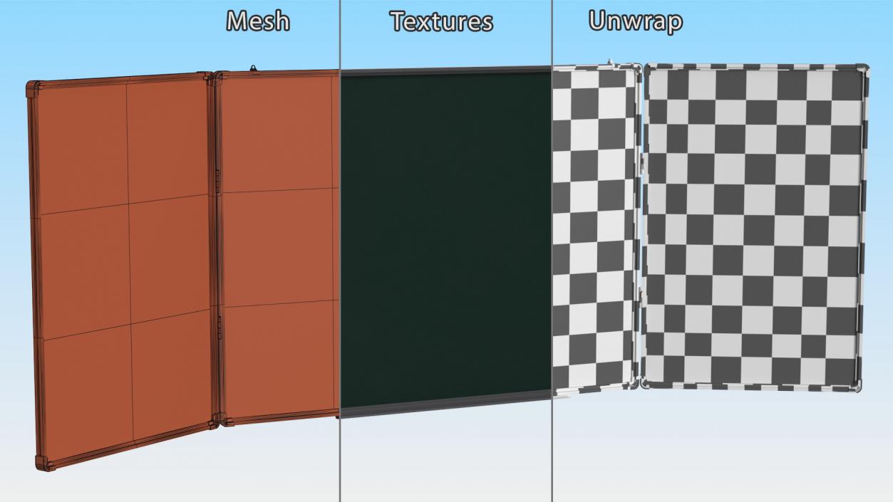 3D Blackboard Green