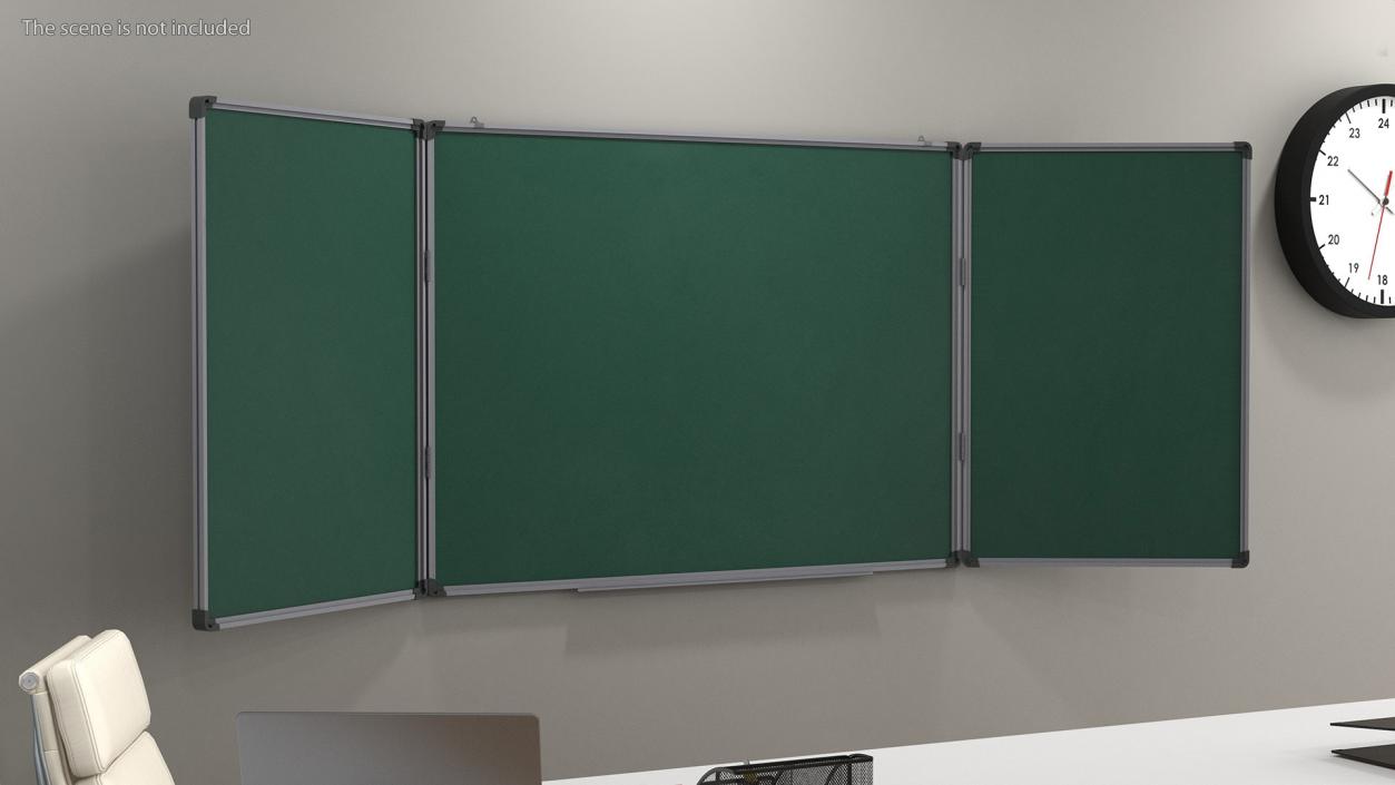 3D Blackboard Green