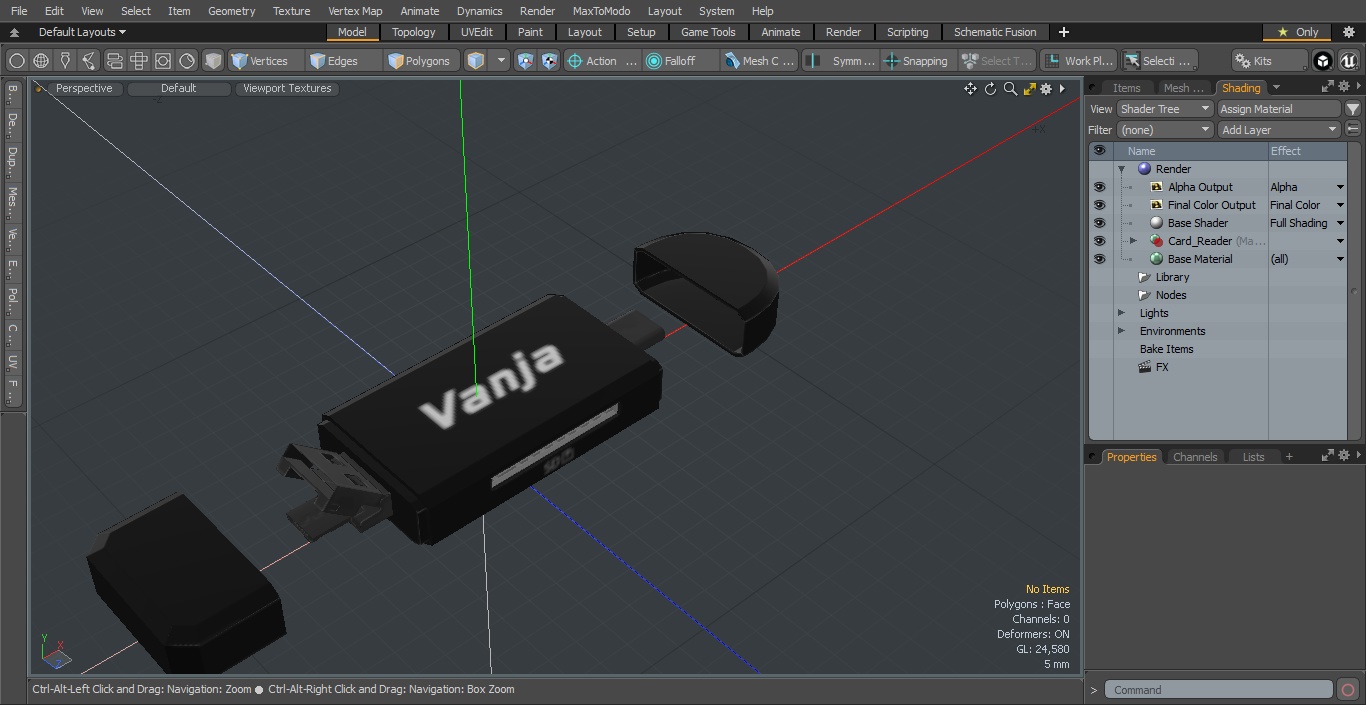 Vanja Card Reader 3D