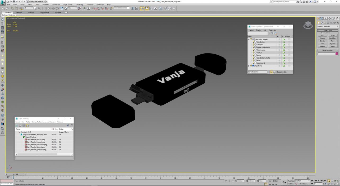 Vanja Card Reader 3D