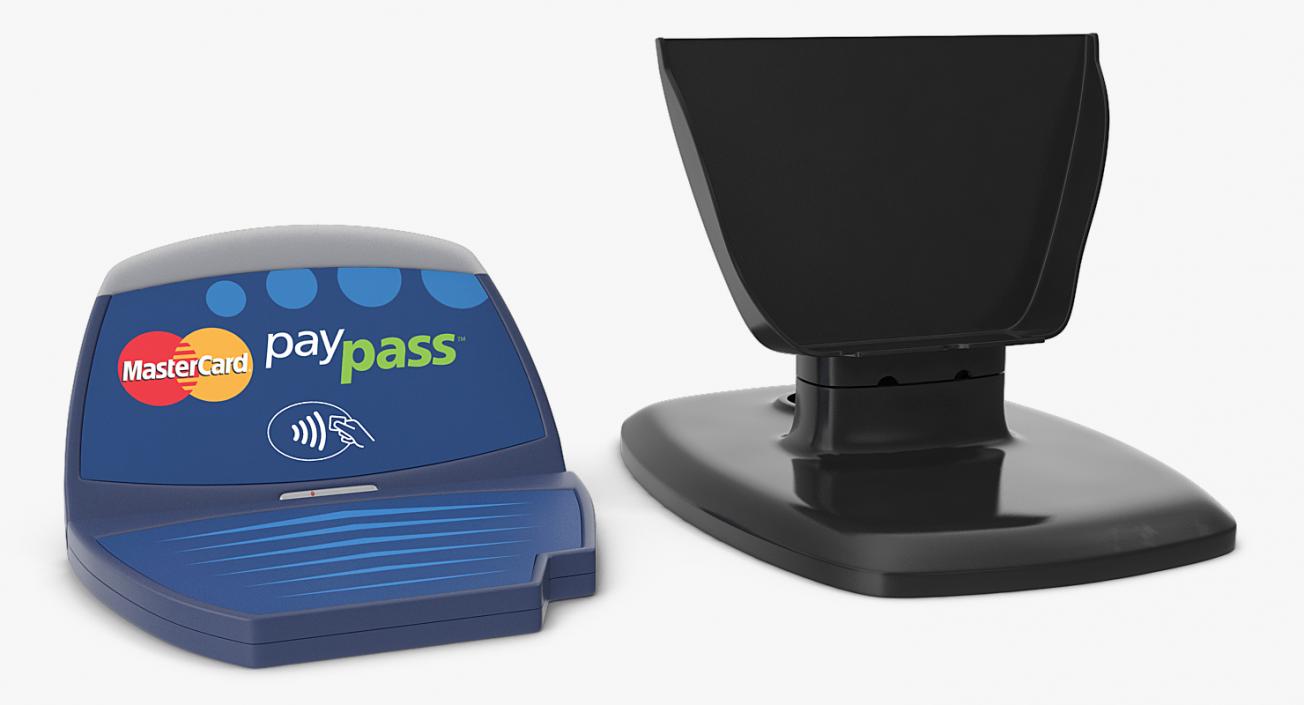 3D model Contactless Credit Card Reader and Stand