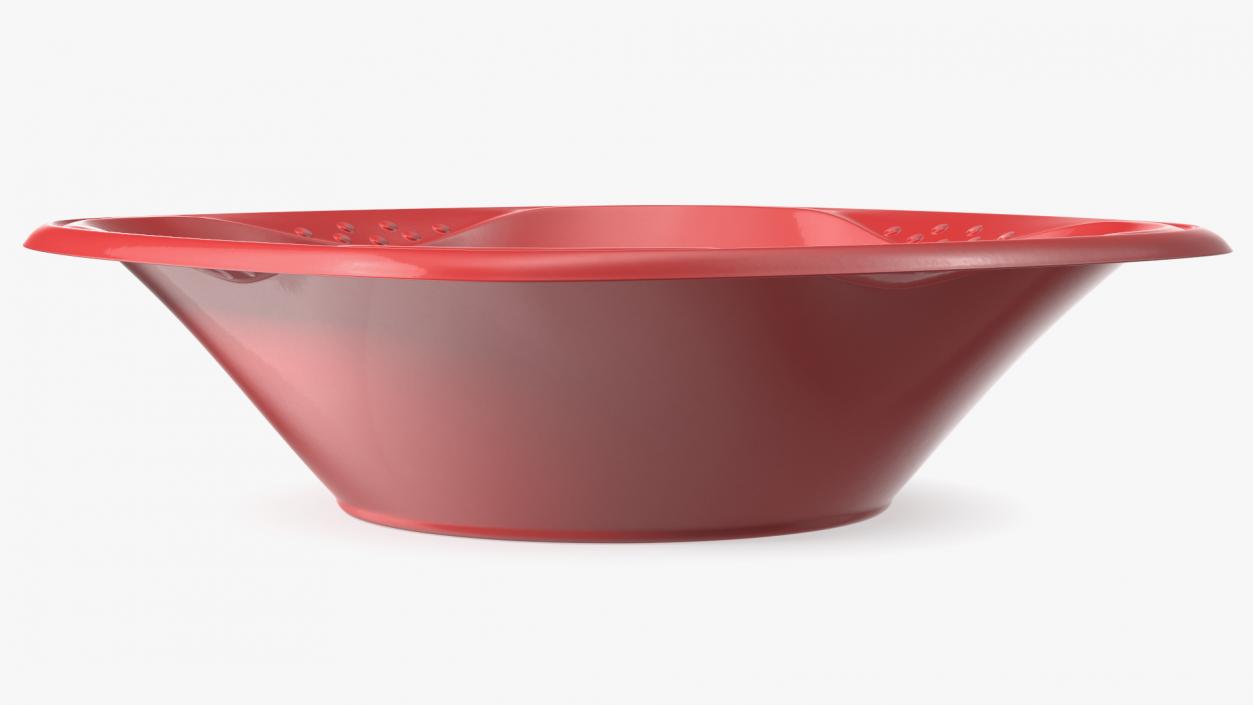 Solo Squared Plastic Bowl Red 3D model