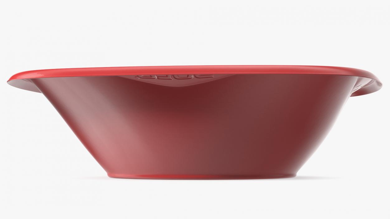 Solo Squared Plastic Bowl Red 3D model