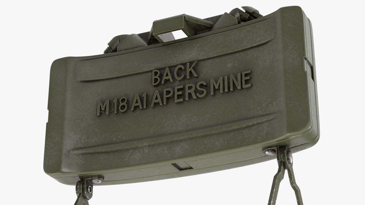 M18A1 Claymore Anti Personnel Mine Aged 3D model