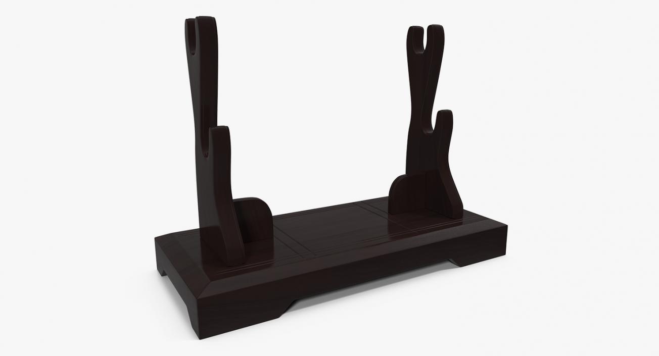 3D Double Sword Stand model