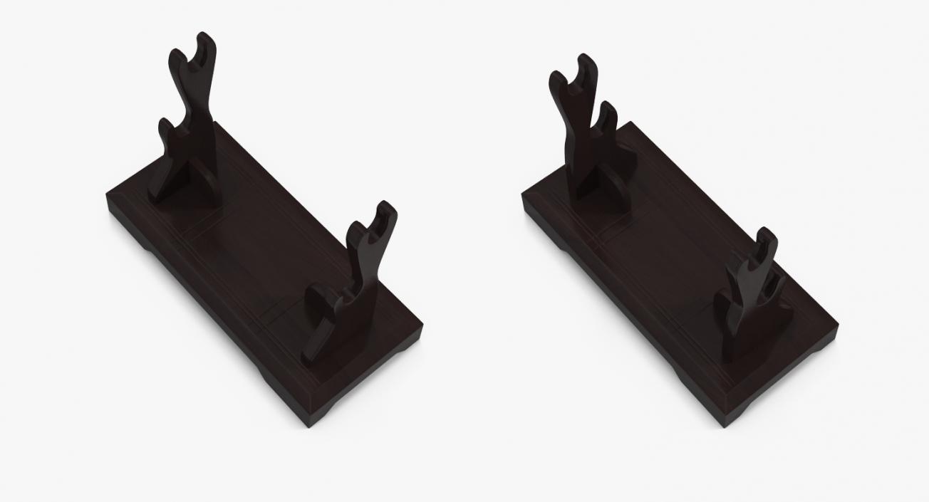 3D Double Sword Stand model