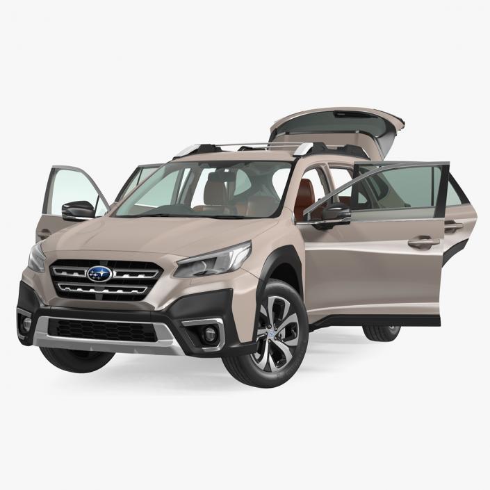 3D model Outback 2021 SUBARU Rigged for Maya