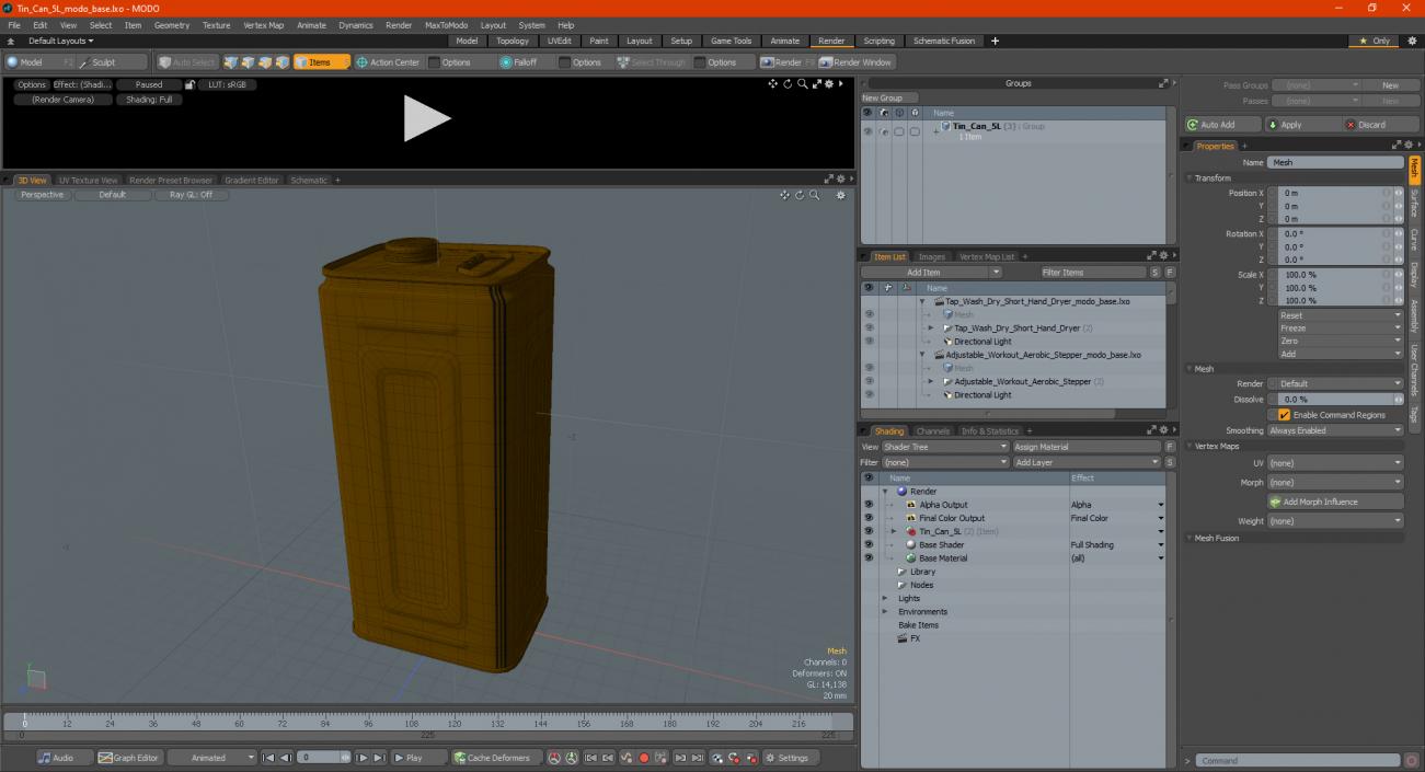 3D model Tin Can 5L