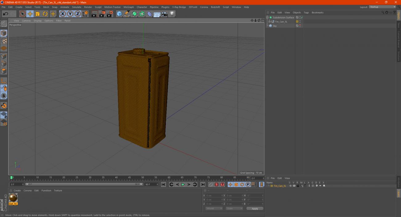 3D model Tin Can 5L