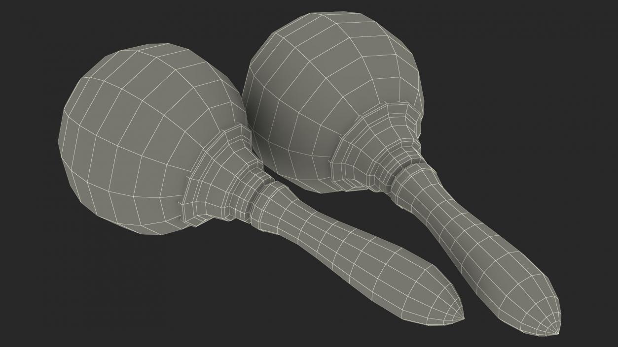 3D Maracas Musical Instrument