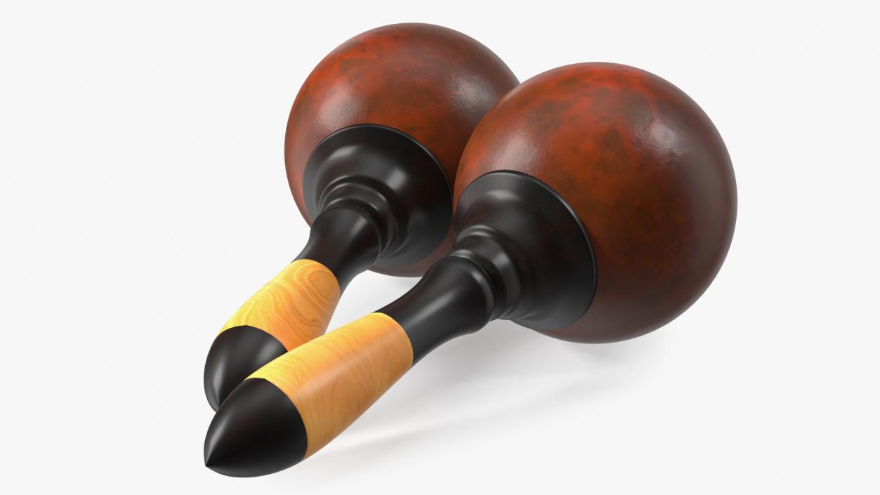 3D Maracas Musical Instrument