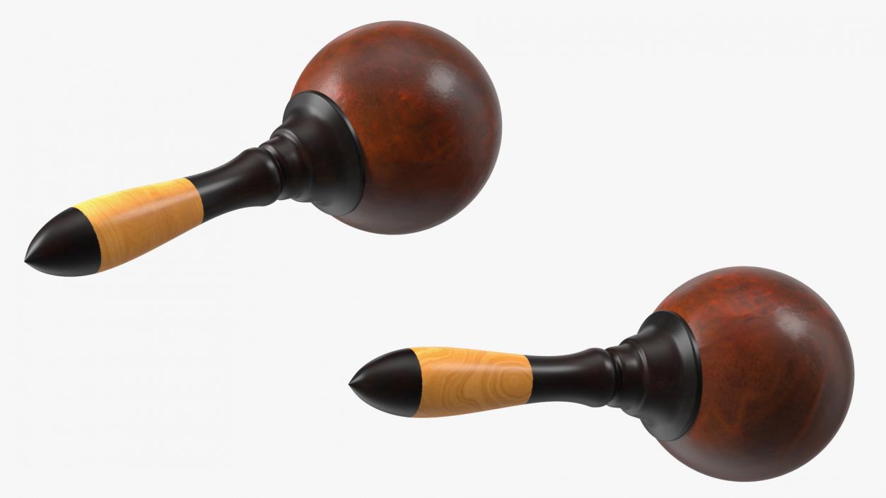 3D Maracas Musical Instrument