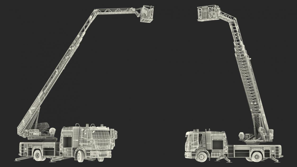 3D model Fire Truck Ready Position