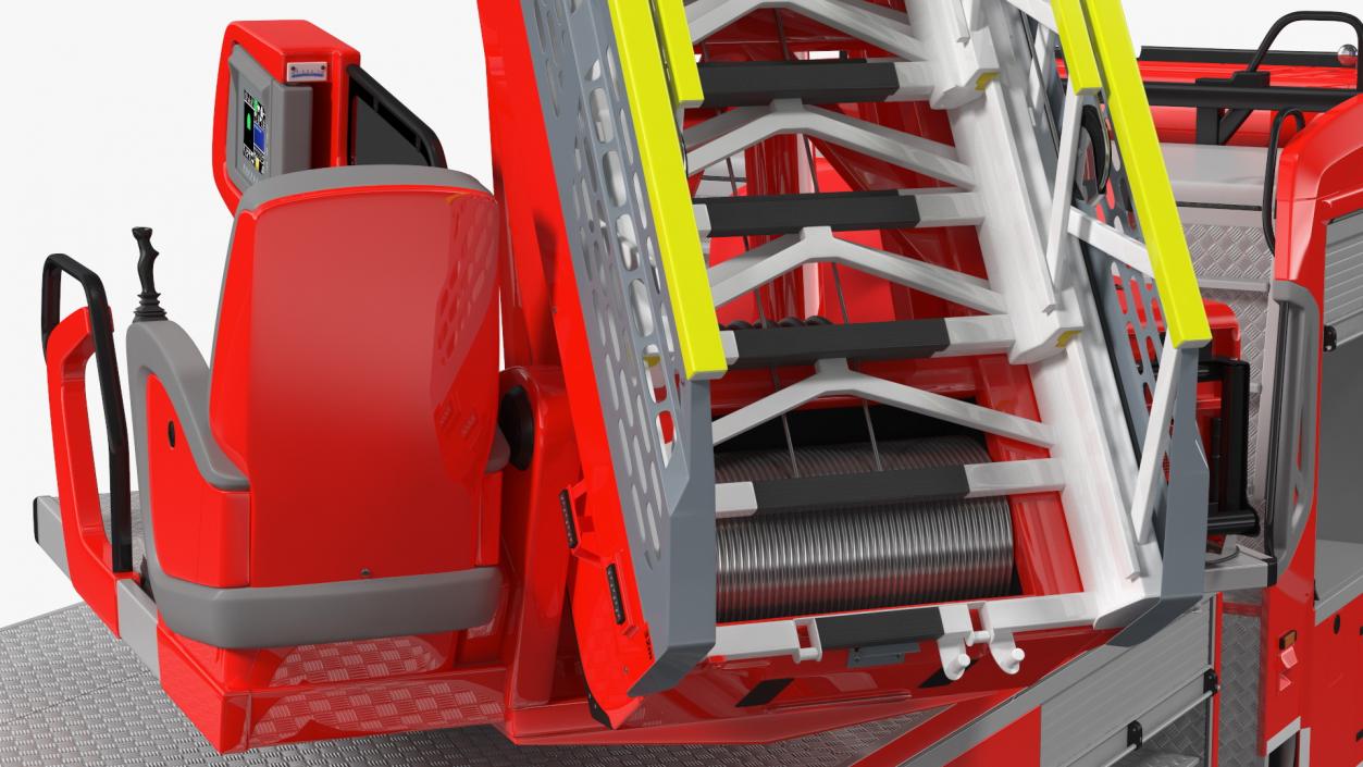 3D model Fire Truck Ready Position