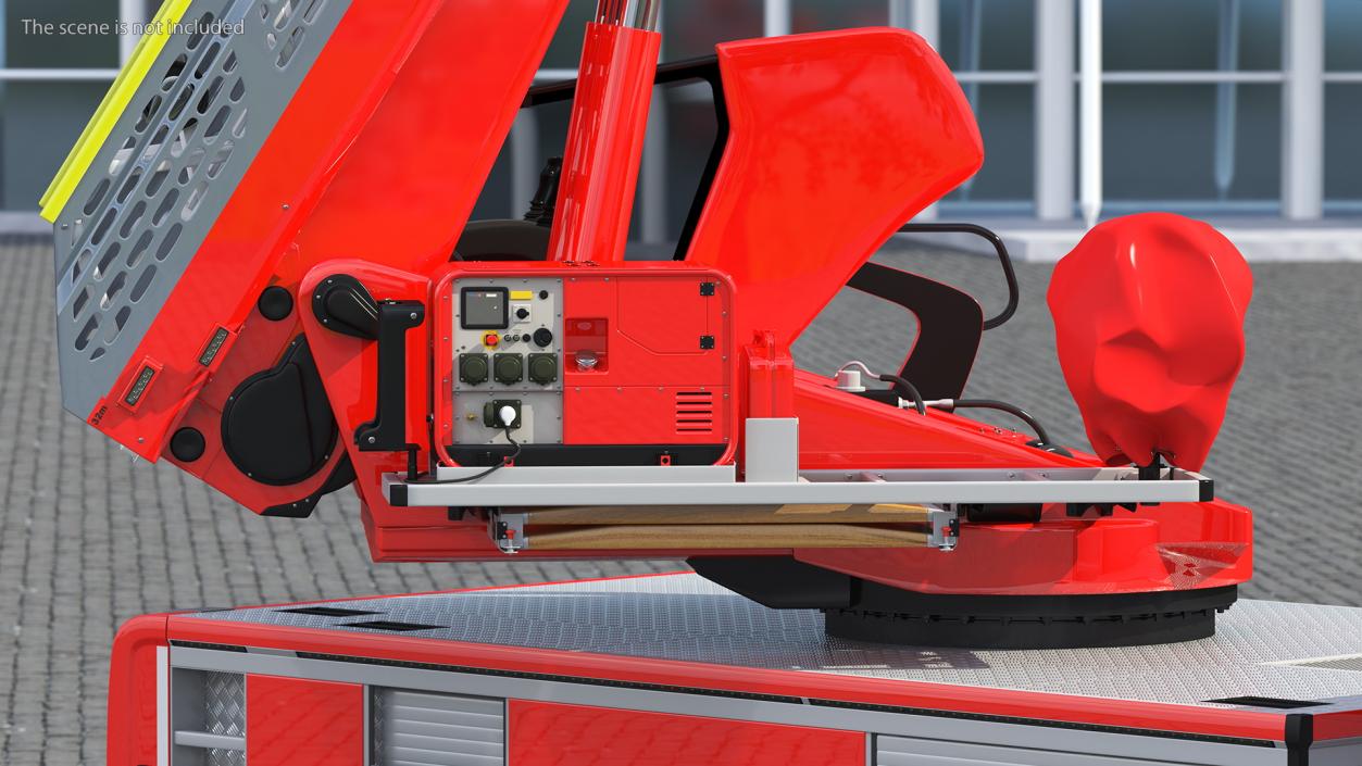 3D model Fire Truck Ready Position