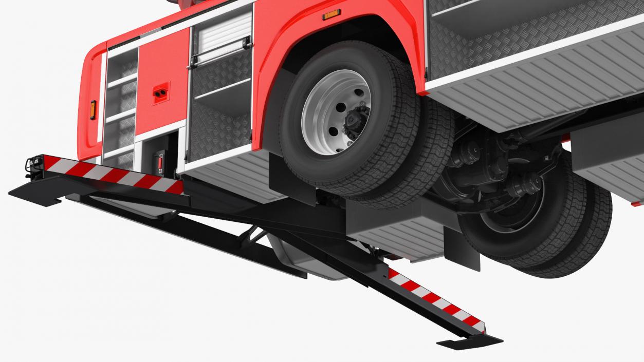 3D model Fire Truck Ready Position