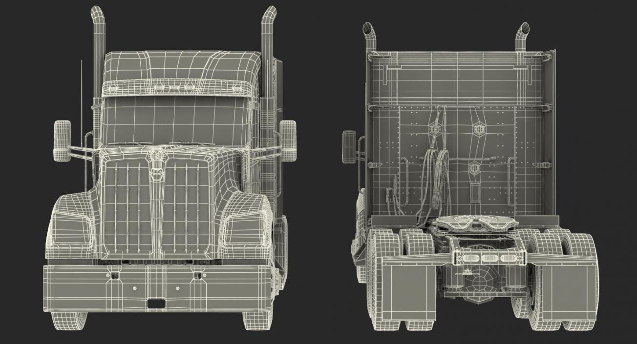 3D Kenworth W990 model