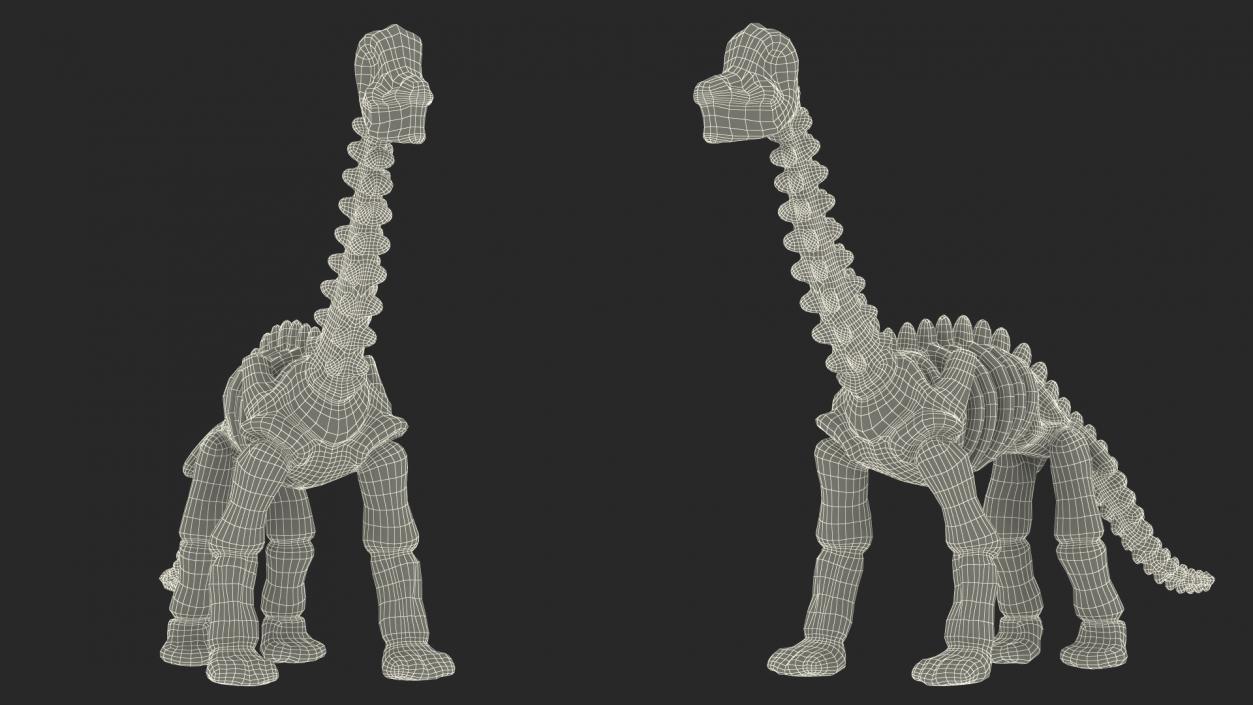 3D model Dinosaur Skeleton Toys Collection 2