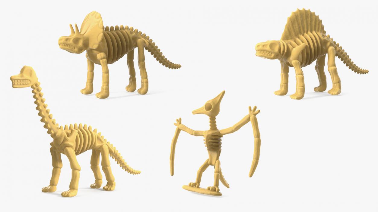 3D model Dinosaur Skeleton Toys Collection 2