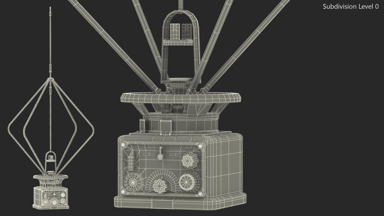 3D model Radio Direction Finder Antenna