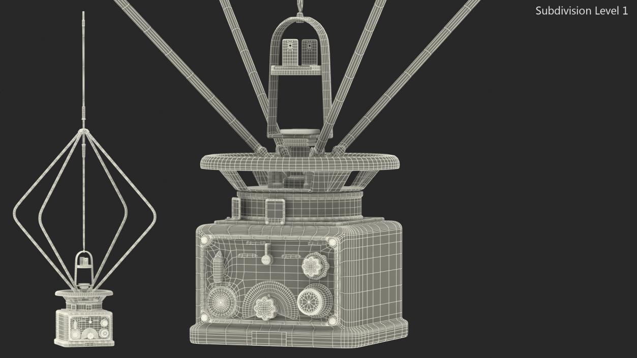 3D model Radio Direction Finder Antenna