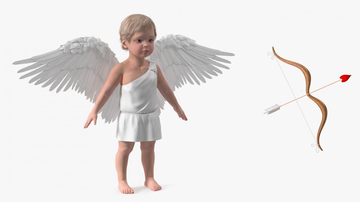 Baby Cupid Rigged 3D