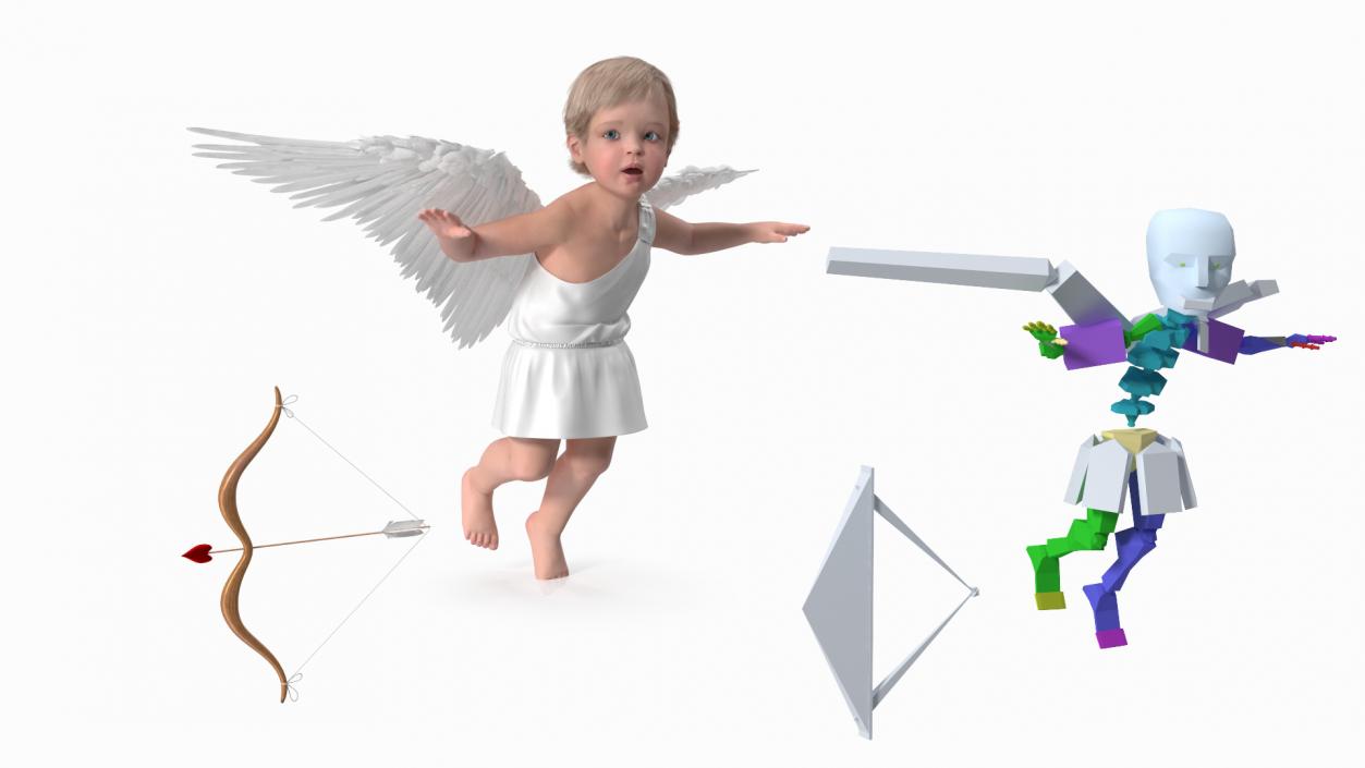 Baby Cupid Rigged 3D