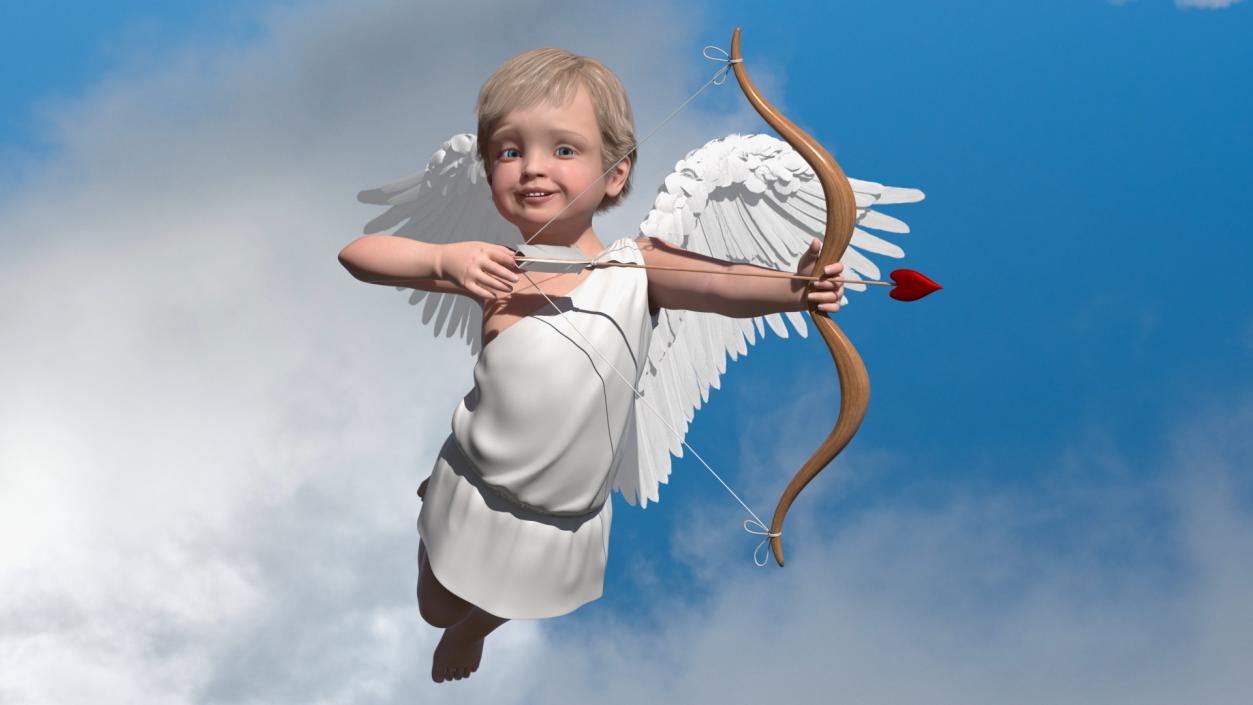 Baby Cupid Rigged 3D