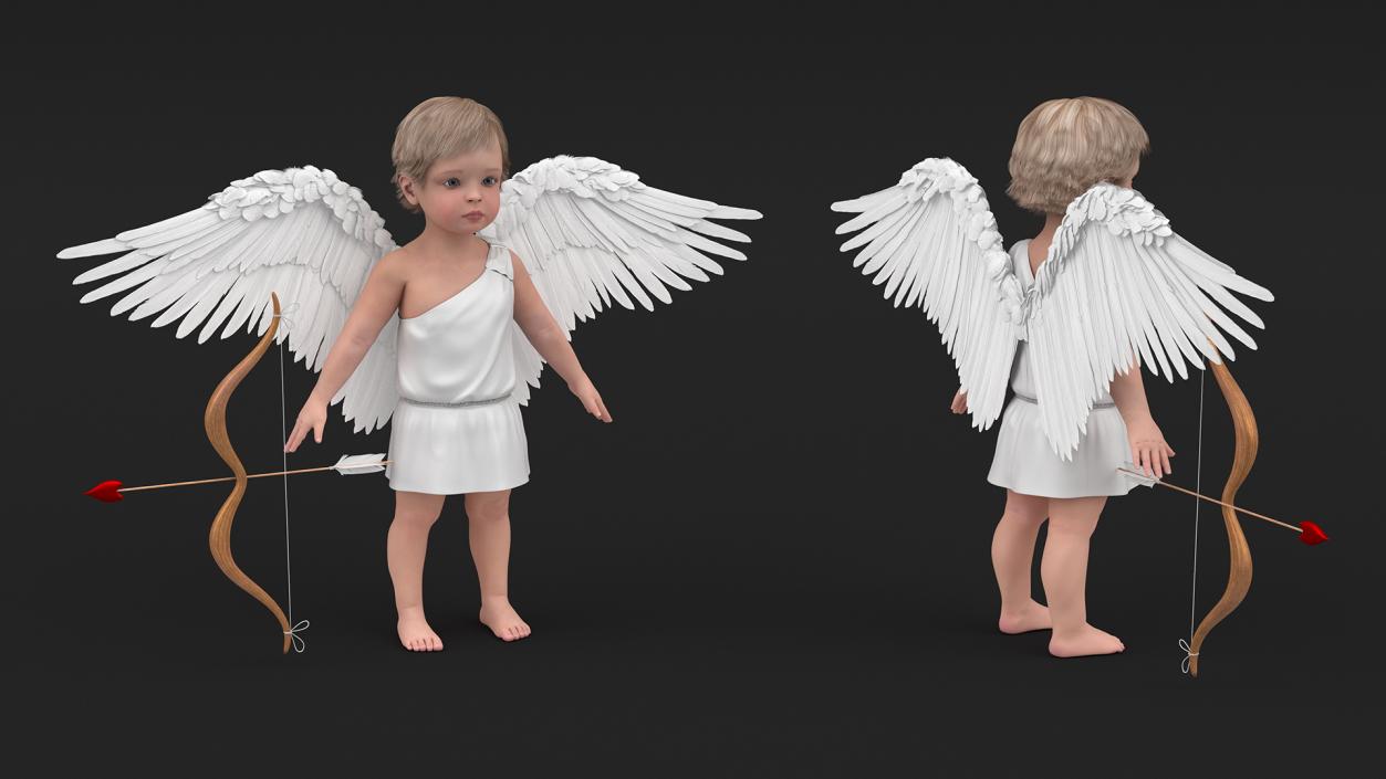 Baby Cupid Rigged 3D