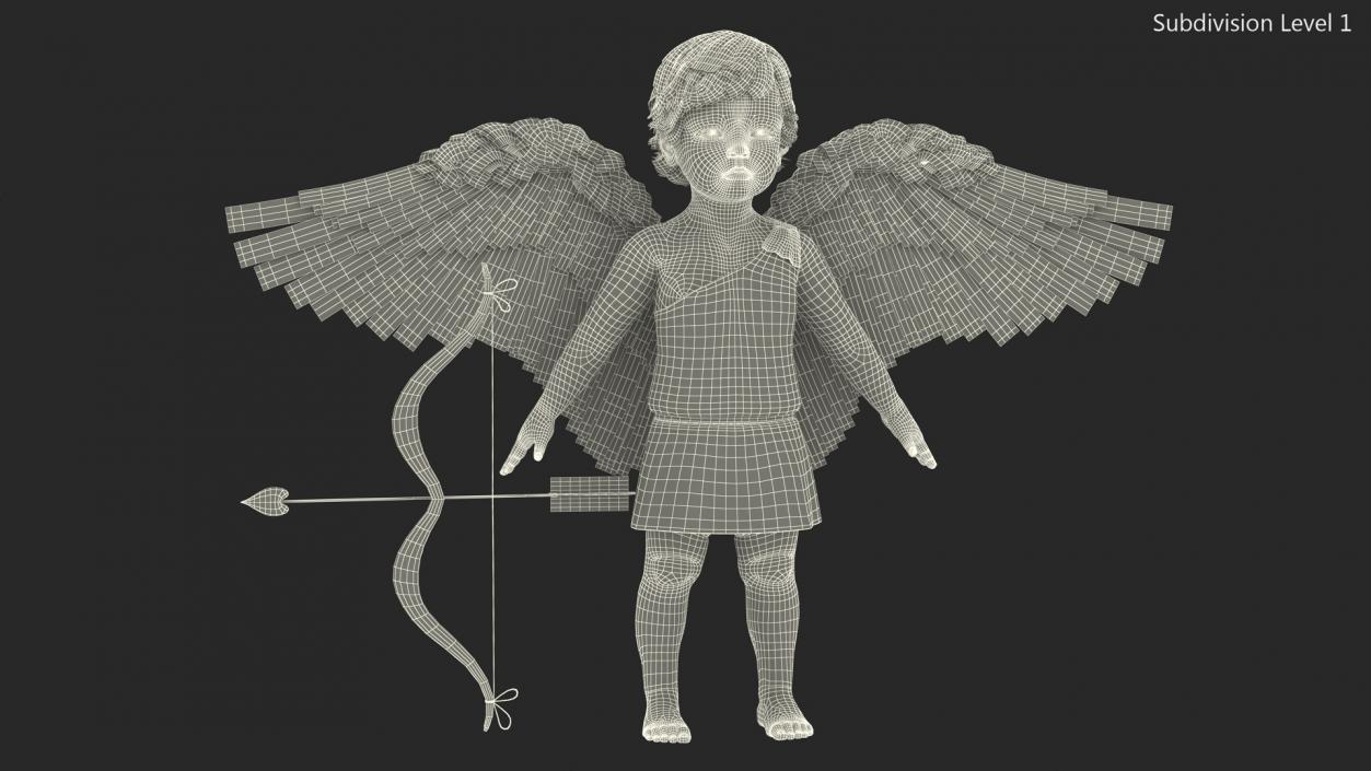 Baby Cupid Rigged 3D